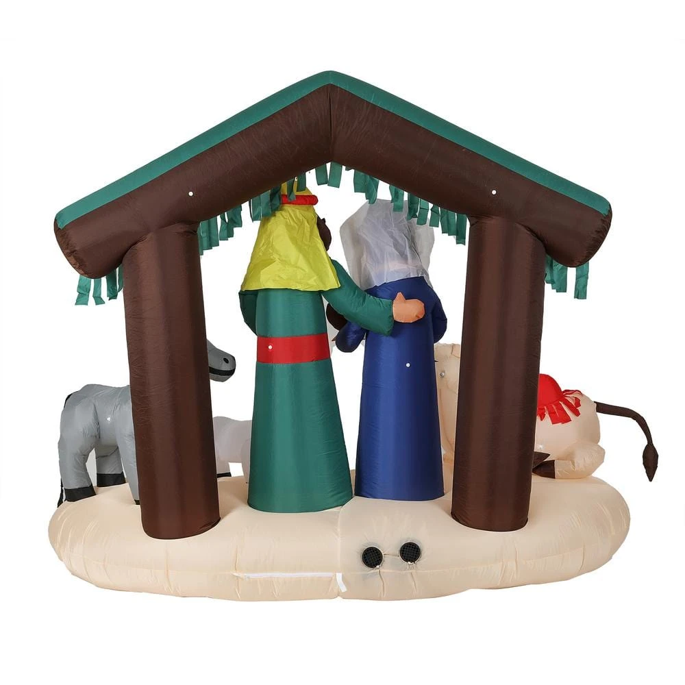 Lighted 7 Ft. H X 8 Ft. W Nativity Scene Inflatable 6 Lighted 7 Ft. H X 8 Ft. W Nativity Scene Inflatable - Image 6