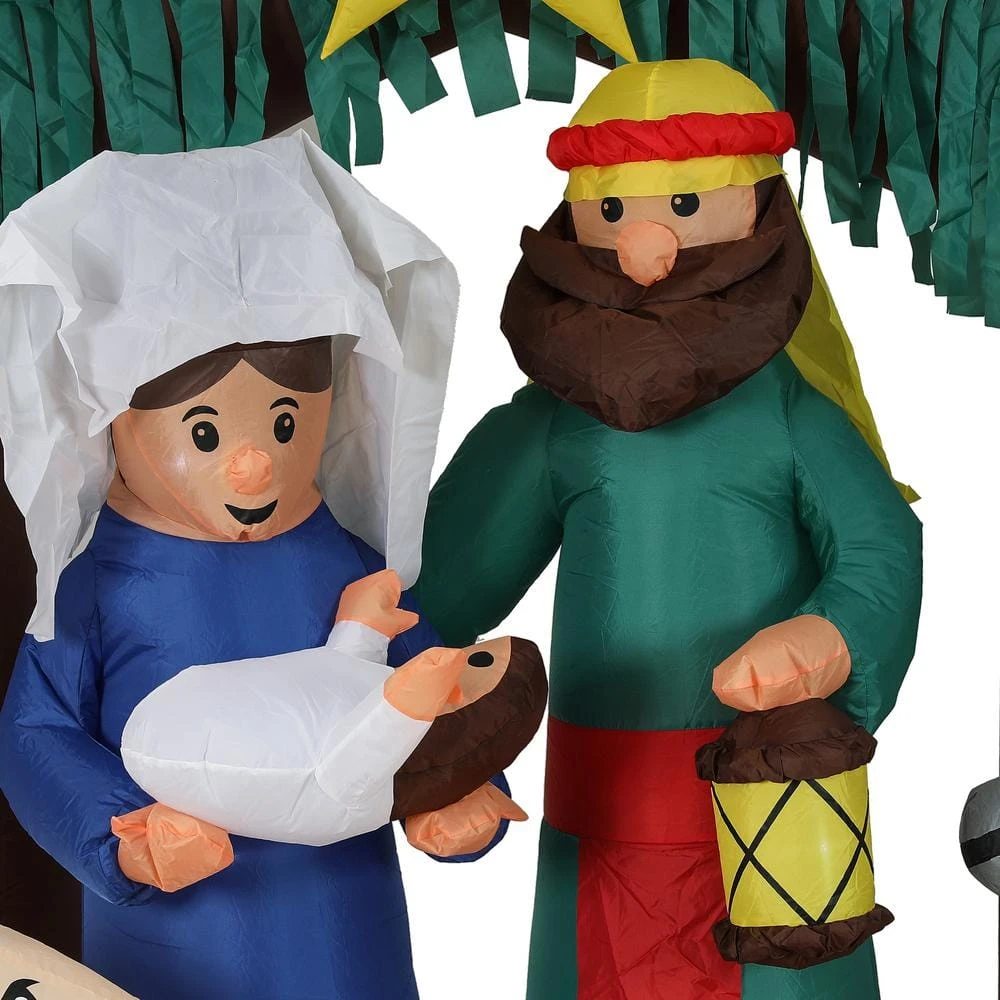Lighted 7 Ft. H X 8 Ft. W Nativity Scene Inflatable 7 Lighted 7 Ft. H X 8 Ft. W Nativity Scene Inflatable - Image 7