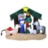 Lighted 7 Ft. H X 8 Ft. W Nativity Scene Inflatable -Northlight Shop luxenhome christmas inflatables whin1386 64 1000