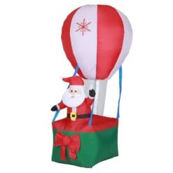 9 Ft. Santa In Hot Air Balloon Inflatable With LED Lights -Northlight Shop luxenhome christmas inflatables whin693 1f 1000