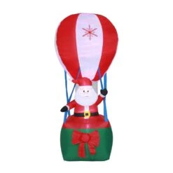 9 Ft. Santa In Hot Air Balloon Inflatable With LED Lights -Northlight Shop luxenhome christmas inflatables whin693 4f 1000