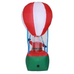 9 Ft. Santa In Hot Air Balloon Inflatable With LED Lights -Northlight Shop luxenhome christmas inflatables whin693 c3 1000