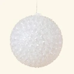 9.8 In. Dia LED Lighted Hanging Multi-Color Starlight Sphere Ball Christmas Decoration -Northlight Shop luxenhome icicle lights whhd651 4f 1000