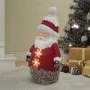 22.5 In. H Resin Battery Operated Christmas Animated Christmas Santa Sculpture With LED Lights -Northlight Shop maypex christmas figurines h23q0r1v1y4k0g 64 1000