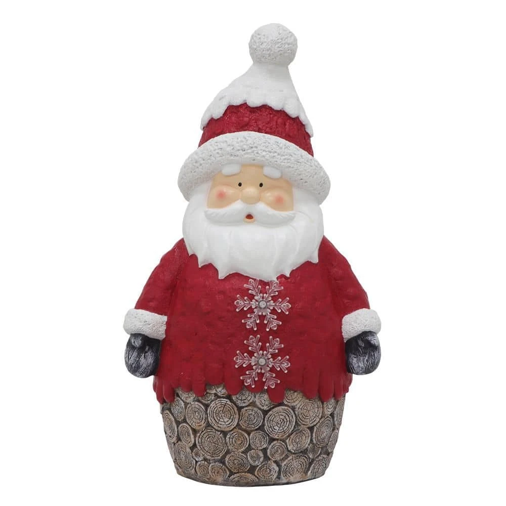 22.5 In. H Resin Battery Operated Christmas Animated Christmas Santa Sculpture With LED Lights 2 22.5 In. H Resin Battery Operated Christmas Animated Christmas Santa Sculpture With LED Lights - Image 2