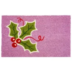 Holly Berry Doormat 17" X 29"