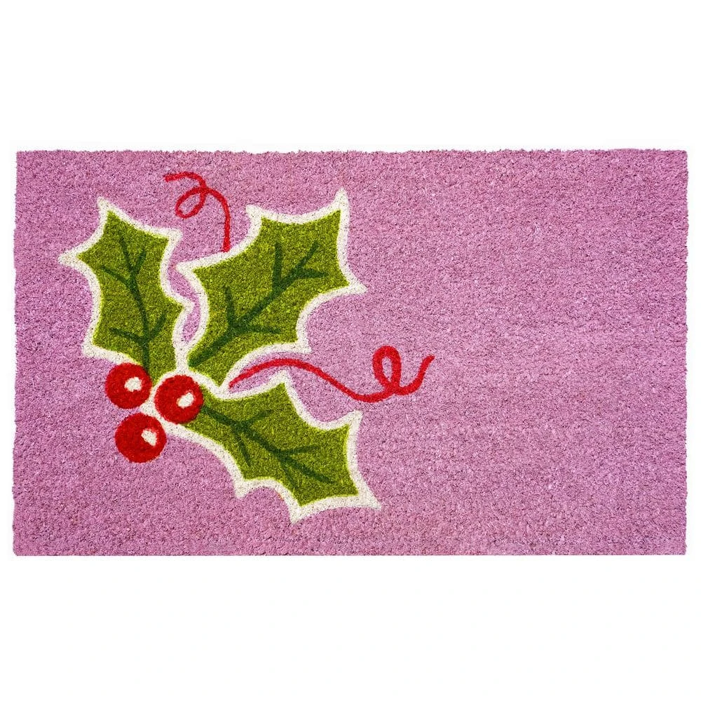 Holly Berry Doormat 17" X 29" 1 Holly Berry Doormat 17" X 29"