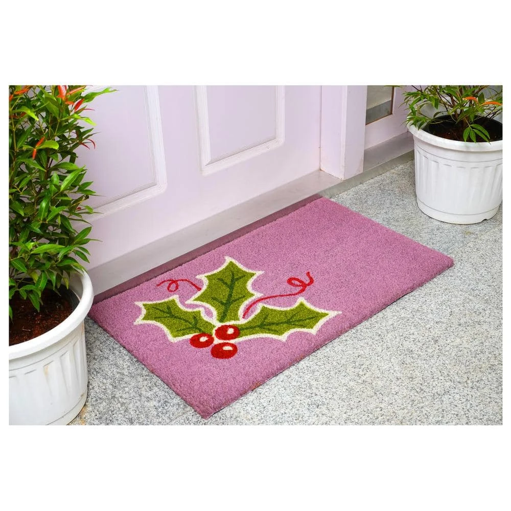 Holly Berry Doormat 17" X 29" 2 Holly Berry Doormat 17" X 29" - Image 2