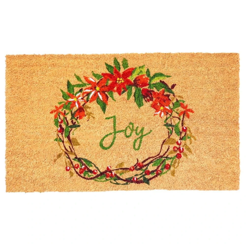 Christmas Joy Doormat 24" X 36" 1 Christmas Joy Doormat 24" X 36"