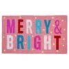 Pink Merry & Bright Doormat 17" X 29" -Northlight Shop multi calloway mills christmas doormats 107561729 64 1000