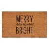 Holly And Bright Doormat 24" X 36" -Northlight Shop multi calloway mills christmas doormats 109082436 64 1000