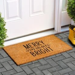 Holly And Bright Doormat 24" X 36" -Northlight Shop multi calloway mills christmas doormats 109082436 e1 1000
