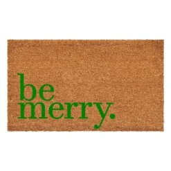 Be Merry Green Doormat 24" X 36"