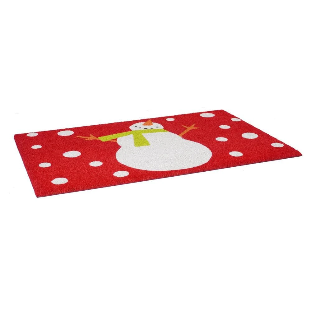 Holiday Snowman Doormat, 24" X 36" 4 Holiday Snowman Doormat, 24" X 36" - Image 4
