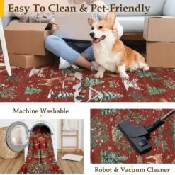 Christmas Multi 2 Ft. X 6 Ft. Elk Snowman Christmas Tree Area Rug 11 Christmas Multi 2 Ft. X 6 Ft. Elk Snowman Christmas Tree Area Rug -Northlight Shop multi haiimeid christmas doormats x25iu0104h 126 1f 1000