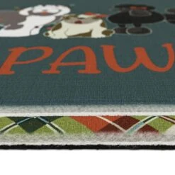 Home Accents Holiday Happy Pawlidays Supreme Entry 18 In. X 30 In. Holiday Door Mat -Northlight Shop multi home accents holiday christmas doormats 837167 40 1000