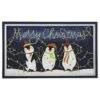 Home Accents Holiday Snowy Penguins Navy Supreme Entry 18 In. X 30 In. Holiday Door Mat -Northlight Shop multi home accents holiday christmas doormats 837174 64 1000