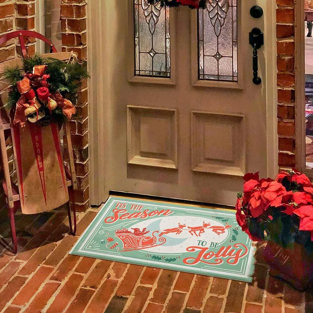 Home Accents Holiday Season To Be Jolly Supreme Entry 18 In. X 30 In. Holiday Door Mat 2 Home Accents Holiday Season To Be Jolly Supreme Entry 18 In. X 30 In. Holiday Door Mat - Image 2