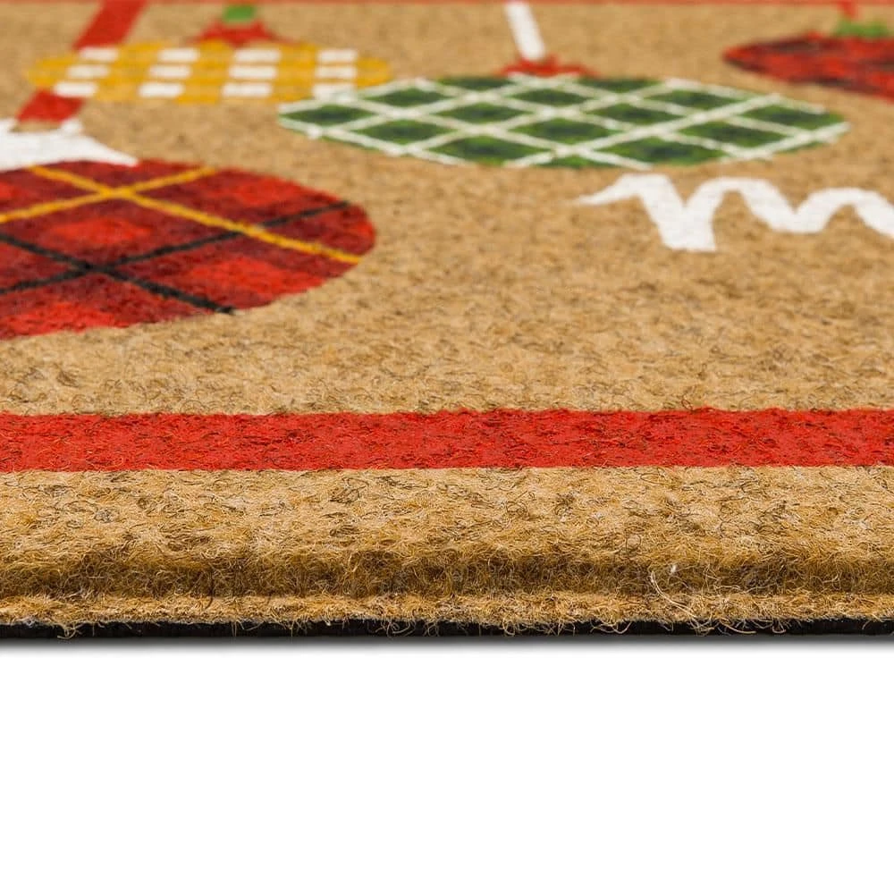 Home Accents Holiday Ornament Tradition Border Faux Coir 18 In. X 30 In. Holiday Door Mat 3 Home Accents Holiday Ornament Tradition Border Faux Coir 18 In. X 30 In. Holiday Door Mat - Image 3