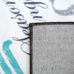 Santa Claus Multicolor 2 Ft. X 5 Ft. Holiday Words Area Rug -Northlight Shop multicolor holiday season words levtex home christmas doormats l11220rug b 1f 1000