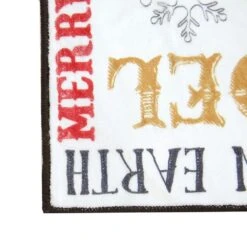 Santa Claus Multicolor 2 Ft. X 5 Ft. Holiday Words Area Rug -Northlight Shop multicolor holiday season words levtex home christmas doormats l11220rug b 4f 1000