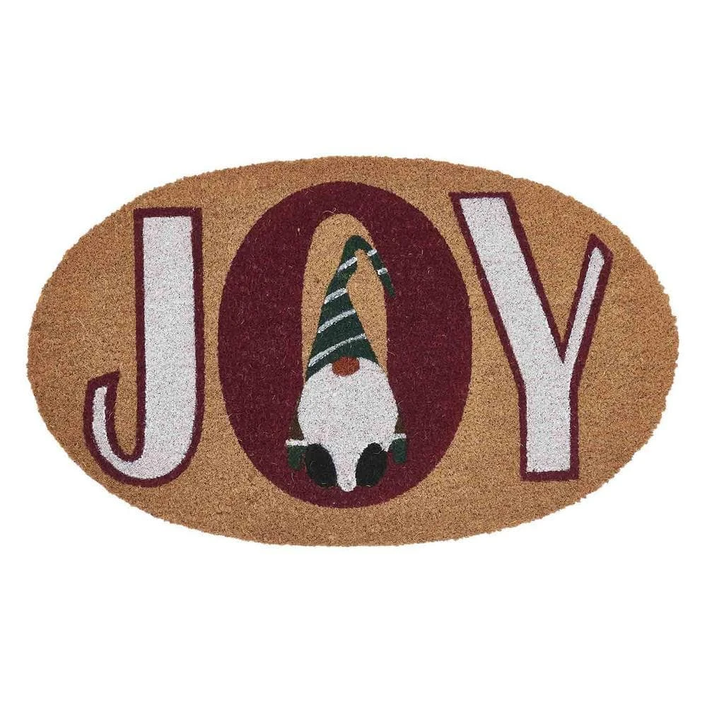Joy Gnome Multicolor 18 In. X 30 In. Coir Christmas Outdoor Doormat 1 Joy Gnome Multicolor 18 In. X 30 In. Coir Christmas Outdoor Doormat