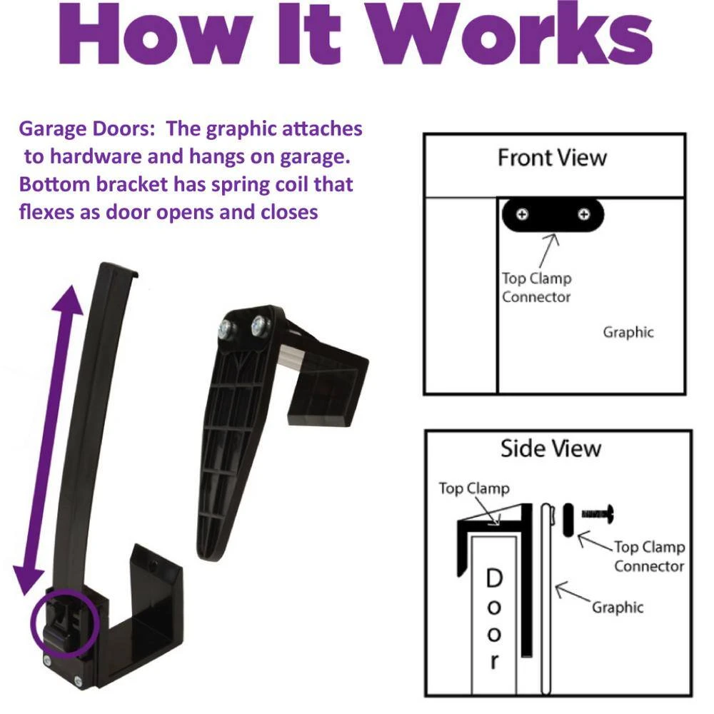 7 Ft. X 8 Ft. Christmas Wreath-Christmas Garage Door Decor Mural For Split Car Garage 4 7 Ft. X 8 Ft. Christmas Wreath-Christmas Garage Door Decor Mural For Split Car Garage - Image 4
