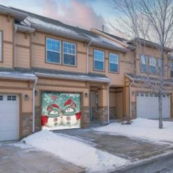 7 Ft. X 8 Ft. Christmas Snowmen And Gifts Holiday Garage Door Decor Mural For Single Car Garage -Northlight Shop my door decor christmas garage door decorations 285903xmas 002 76 1000