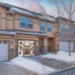 7 Ft. X 8 Ft. Santa's Reindeer Barn Without Santa Holiday Garage Door Decor Mural For Single Car Garage -Northlight Shop my door decor christmas garage door decorations 285903xmas 005 76 1000