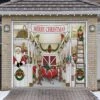 7 Ft. X 8 Ft. Santa's Reindeer Barn Holiday Garage Door Decor Mural For Single Car Garage -Northlight Shop my door decor christmas garage door decorations 285903xmas 006 64 1000
