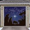 7 Ft. X 8 Ft. O'Holy Night Holiday Garage Door Decor Mural For Single Car Garage -Northlight Shop my door decor christmas garage door decorations 285903xmas 010 64 1000
