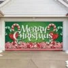 7 Ft. X 16 Ft. Christmas Candy Christmas Garage Door Decor Mural For Double Car Garage -Northlight Shop my door decor christmas garage door decorations 285905xmas 004 64 1000