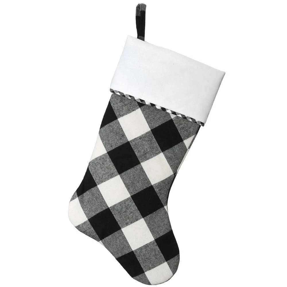 19 In. General Store Plaid Stocking 1 19 In. General Store Plaid Stocking