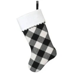 19 In. General Store Plaid Stocking 9 19 In. General Store Plaid Stocking -Northlight Shop national tree company christmas stockings ah63 ps94810 1 fa 1000