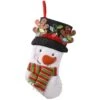 20 In. Be Merry Novelty Teddy Bear Stocking