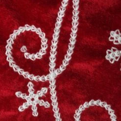 18 In. Red Christmas Stocking With Snowflakes -Northlight Shop national tree company christmas stockings rac w2088010s 1 1f 1000