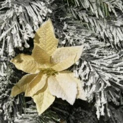 6 Ft. Frosted Colonial Fir Swag -Northlight Shop national tree company christmas swag peco8 865 6ms 1f 1000