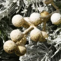 6 Ft. Frosted Colonial Fir Swag -Northlight Shop national tree company christmas swag peco8 865 6ms 4f 1000