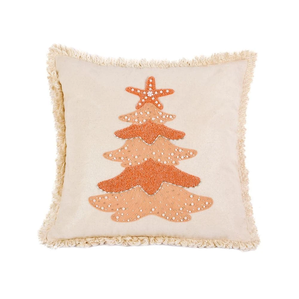 18 In. HGTV Home Collection Coastal Christmas Pillow 1 18 In. HGTV Home Collection Coastal Christmas Pillow