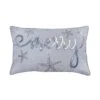 14x22 In. Coastal "Merry" Embroidered Pillow 3 14x22 In. Coastal "Merry" Embroidered Pillow -Northlight Shop national tree company christmas textiles hgt93 tcc25688a 64 1000