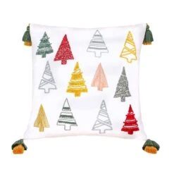 18 In. HGTV Home Collection Evergreen Forest Christmas Pillow