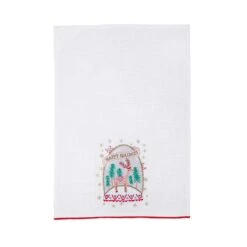 18 In. HGTV Home Collection Christmas Snow Globe Guest Towel (2-Pack) -Northlight Shop national tree company christmas textiles hgtdd94 20348kt 4f 1000