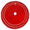 52 " General Store Collection Red Velvet Christmas Tree Skirt -Northlight Shop national tree company christmas tree skirts ah63 pt15178l 1 64 1000