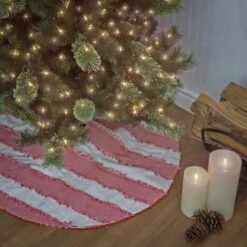 48 In. HGTV Home Collection Ric Rac Border Tree Skirt -Northlight Shop national tree company christmas tree skirts hgtse96 10322ts 31 1000