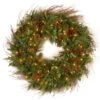 36 In. Decorative Collection Juniper Mix Pine Artificial Wreath With Warm White LED Lights 12 36 In. Decorative Collection Juniper Mix Pine Artificial Wreath With Warm White LED Lights -Northlight Shop national tree company christmas wreaths dc13 113l 36w s 64 1000