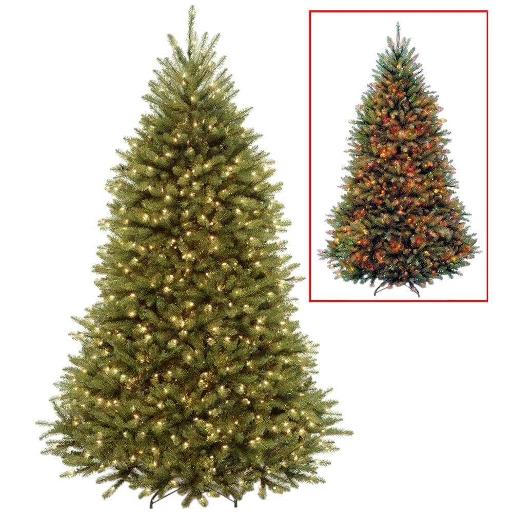 7.5 Ft. Dunhill Fir Artificial Christmas Tree With Dual Color LED Lights 1 7.5 Ft. Dunhill Fir Artificial Christmas Tree With Dual Color LED Lights
