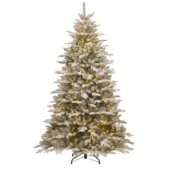 7.5 Ft. Snowy Sierra Spruce Artificial Christmas Tree With Clear Lights