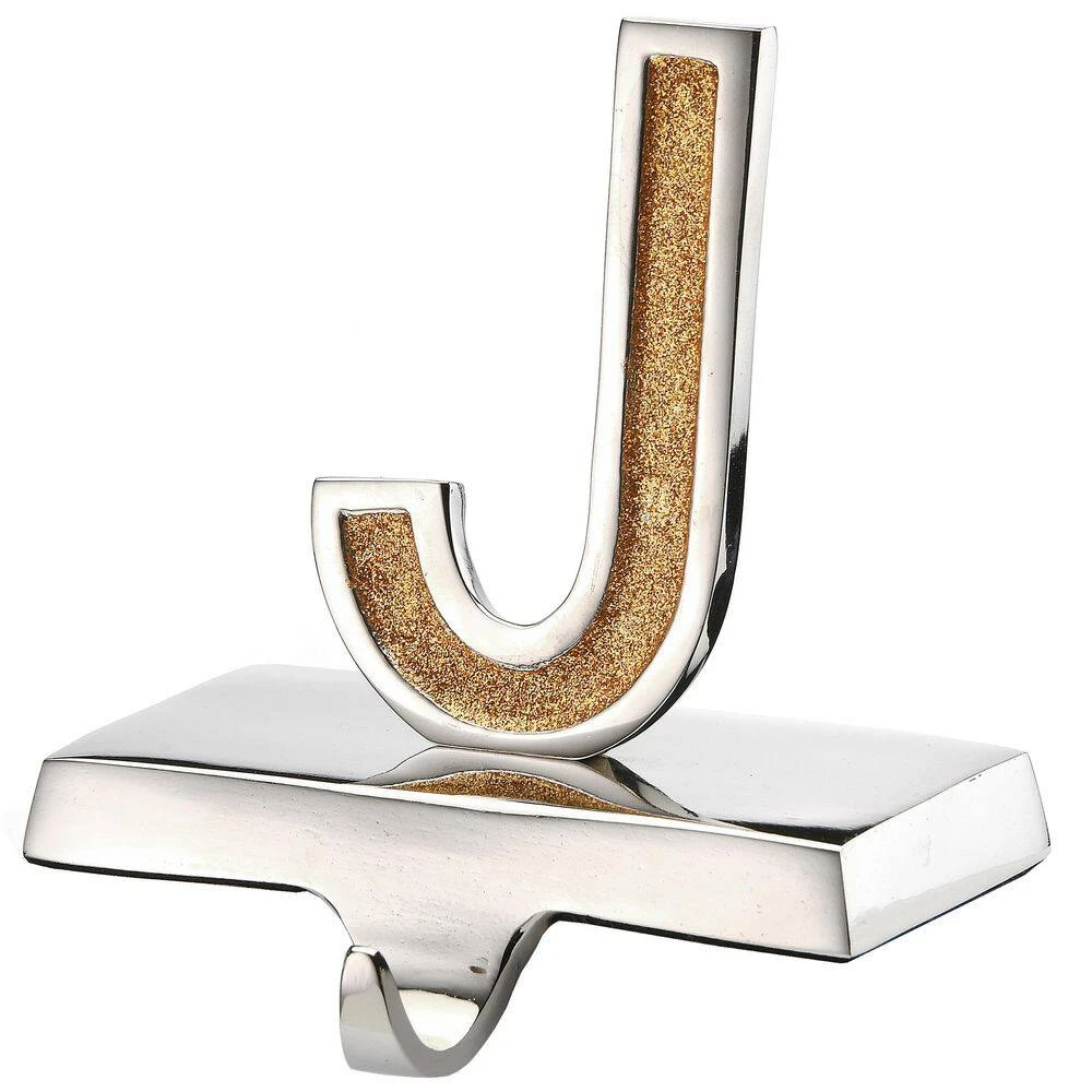 5 In. Gold Sparkle JOY Stocking Holders (3-count) 3 5 In. Gold Sparkle JOY Stocking Holders (3-count) - Image 3