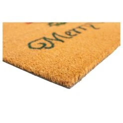 Christmas Holly 17 In. X 29 In. Coir Door Mat -Northlight Shop natural green calloway mills christmas doormats 101881729 c3 1000