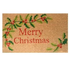 Merry Christmas 17 In. X 29 In. Coir Door Mat